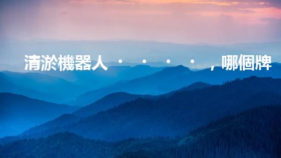 清淤機器人，哪個牌子的效果最驚艷？